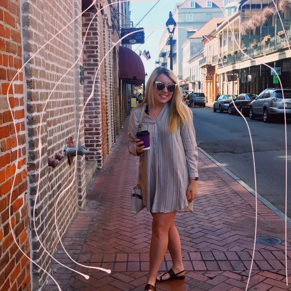Striped Button Down DRESS - Picture 6 of 10